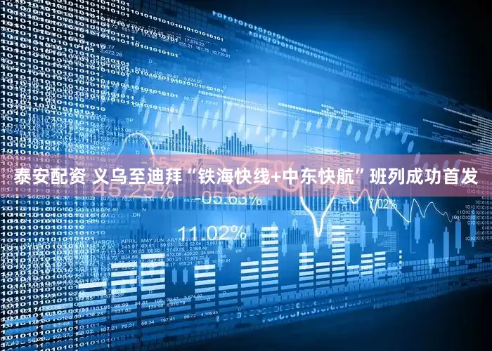 泰安配资 义乌至迪拜“铁海快线+中东快航”班列成功首发